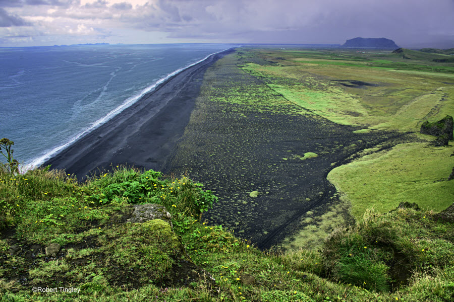 Black Sand Beach Panorama